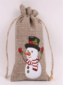 TYFYO 10pcs Christmas Pattern Gift Bag,Christmas - Multicolor - View 5