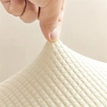 1入組素色彈性沙發座套 - 米色 - 查看 8