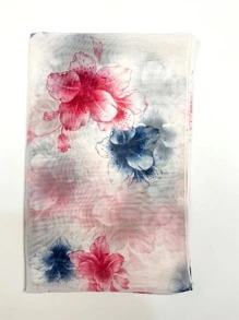 1入組女士們圖案編織透氣絲巾,理想適合夏天海灘度假 - 彩色 - 查看 2