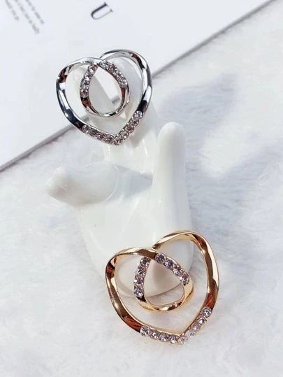 1pc Rhinestone Decor Clothes Buckle