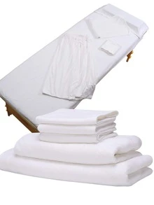5pcs Plain Bath Towel Set - White - View 2