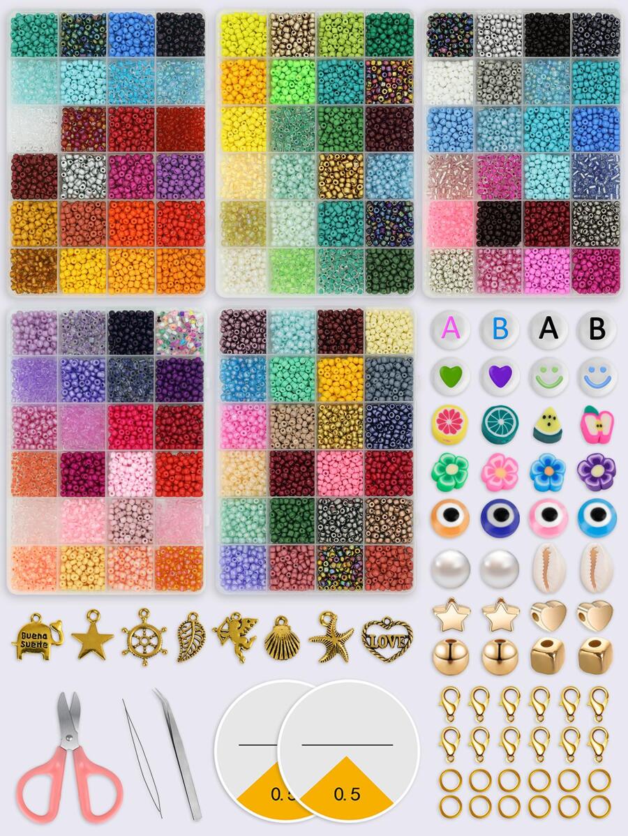 1套釘珠DIY首飾配件 - 彩色 - 查看 1