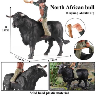 1入組奶牛設計模型玩具