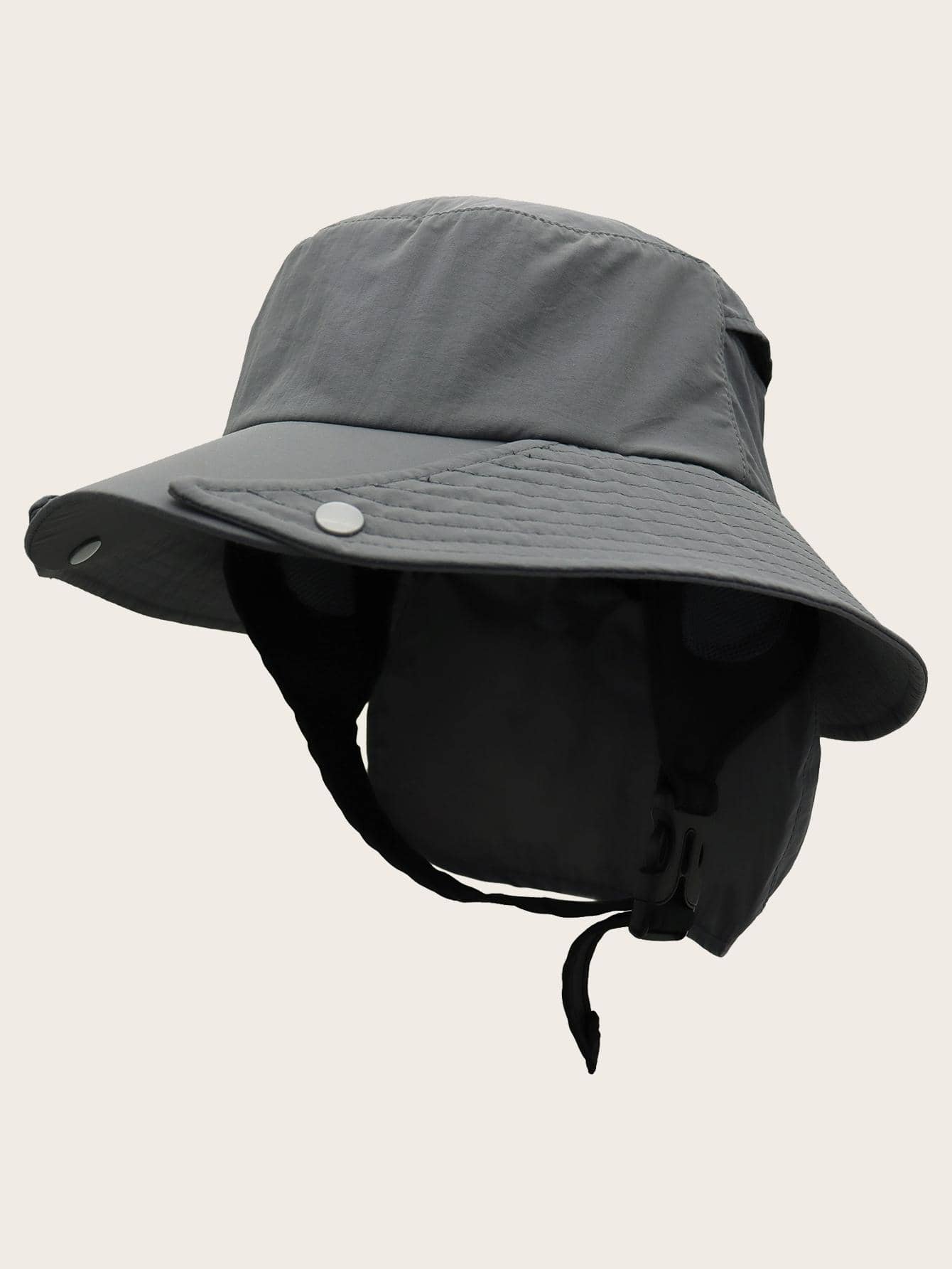 Outfly 1 pieza Sombrero protección solar surf para verano - Gris Oscuro - Ver 1