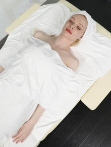 5pcs Plain Bath Towel Set - White - View 1