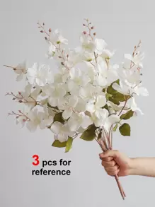 1 束 65 厘米人造水仙花木兰花，适用于花瓶家居客厅婚礼餐桌装饰中心装饰品浪漫主题、假植物、秋季装饰、房间、书桌、花园装饰、房间装饰用品、情人节、礼物