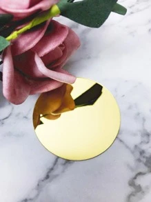 10pcs Rectangular Acrylic Mirror Wall Stickers - Gold - View 10