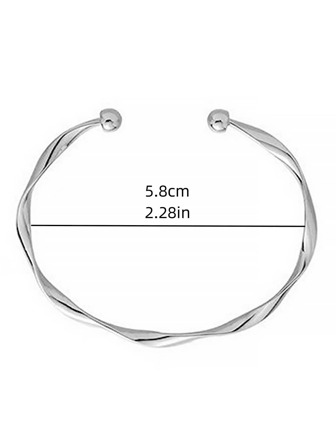 ツイストデザインカフバングル