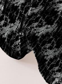 1pc Graphic Pattern Fitted Sheet, Modern Fabric Fitted Bottom Sheet For Bedroom, All Season - Multicolor - View 5