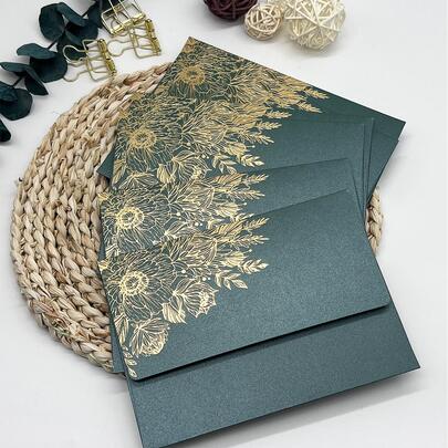 10pcs/Pack High-End Foil Pearlescent Special Paper Invitation Envelopes