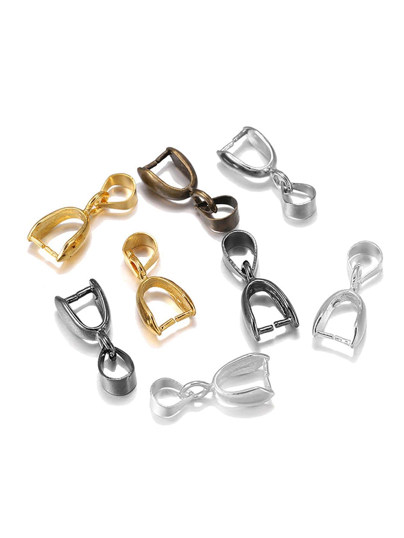 20 chiếc Mặt Dây Đồng Kẹp Khóa Hạt Dưa Khóa Mặt Dây Kết Nối Tại Ngoại Hạt Tự Làm Trang Sức Làm Những Phát Hiện - Nhiều màu - Xem 1