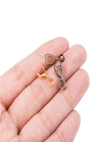 20 chiếc Mặt Dây Đồng Kẹp Khóa Hạt Dưa Khóa Mặt Dây Kết Nối Tại Ngoại Hạt Tự Làm Trang Sức Làm Những Phát Hiện - Nhiều màu - Xem 2