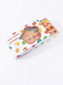 花園多米諾骨牌拼圖積木遊戲，聖誕節和萬聖節的完美禮物，學校、學生、文具和學校用品 - 彩色 - 查看 3