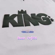 1roll 3D Puff Heat Transfer Vinyl HTV Film, Modern PET HTV Vinyl Film For DIY - Black - View 3