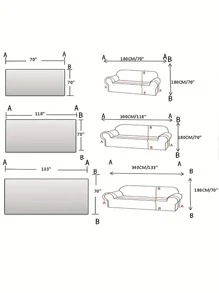 Sofa Họa Tiết Hình Học Khăn Hiện Đại Polyester Đa Kích Thước Chống Trơn Trượt Khăn Cho Phòng Khách, Phòng Ngủ - Cà phê nâu - Xem 3