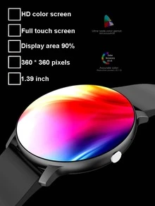 1pc Men Women Rose Gold Stainless Steel Strap Sporty Heart Rate Monitoring Sleep Tracking Round Dial Smart Watch With 1pc Watchband, For Daily Decoration - Rose Gold - View 4