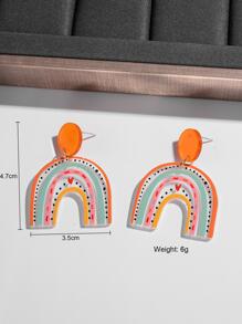 Bông tai thả cầu vồng - Nhiều màu - Xem 6