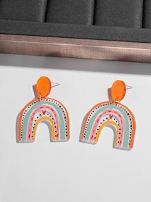 Bông tai thả cầu vồng - Nhiều màu - Xem 4