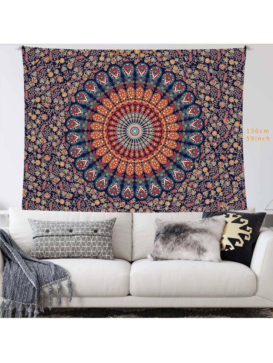 Mandala In Tấm Thảm, Vải Hiện Đại Tấm Thảm Poster Treo Tường Cho Phòng Ngủ Thẩm Mỹ - Nhiều màu - Xem 1