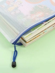 1 Màu Sắc Ngẫu Nhiên Tập Tin Bỏ Túi Tối Giản Bằng Nhựa Chống Nước Tài Liệu Tổ Chức Cho Văn Phòng, Trường Học - Nhiều màu - Xem 1