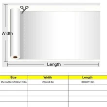 1roll 3D Puff Heat Transfer Vinyl HTV Film, Modern PET HTV Vinyl Film For DIY - Black - View 5