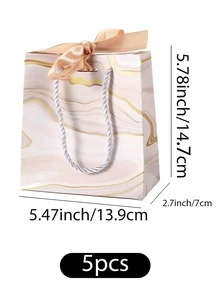 5pcs Marble Pattern Gift Box - Multicolor - View 5