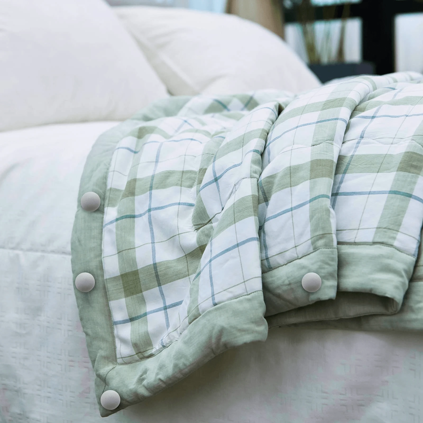 MQUPIN Duvet Pin Duvet Clips 16 Sets, Duvet Cover Pins Comforter Clips