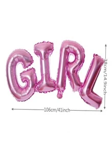 4pcs Gender Reveal Decoration Set Pink Light Blue Curtains Foil Balloons Gender Reveals Party Photo Backdrop Pink Blue 1*2 Meters Foil Curtain