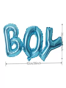 4pcs Gender Reveal Decoration Set Pink Light Blue Curtains Foil Balloons Gender Reveals Party Photo Backdrop Pink Blue 1*2 Meters Foil Curtain