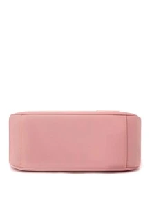 Pink Hobo Bag Casual Letter Patch Decor Adjustable Strap Zipper - Pink - View 6