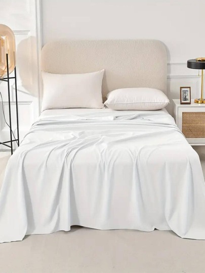 1 Stück einfarbiges Bettlaken, simples Design, hygienisch, weich und komfortabel, maschinenwaschbar, geeignet für Schlafzimmer, Studentenwohnheim, Hotel, Heimdekoration