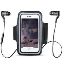 1pc Black Touch Screen Running Arm Bag - Black - View 2