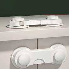 Set de 5 cerraduras de plástico, protección moderna de bloqueo para bebés de color blanco para el hogar - Blanco - Ver 8