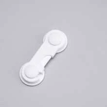 Set de 5 cerraduras de plástico, protección moderna de bloqueo para bebés de color blanco para el hogar - Blanco - Ver 5