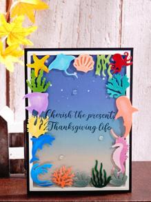 1 khuôn cắt thiết kế cá & sao biển - Bạc - Xem 2