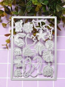 1 khuôn cắt thiết kế cá & sao biển - Bạc - Xem 3