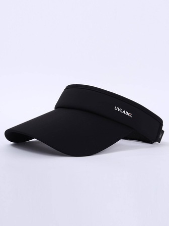 女士字母裝飾時尚遮陽帽適用於戶外遊玩