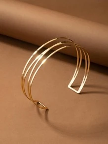 Vòng cổ tối giản - Vàng - Xem 4