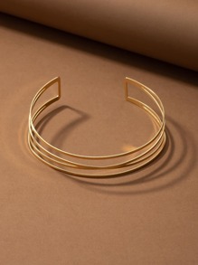 Vòng cổ tối giản - Vàng - Xem 3