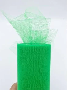 1 Màu Trắng Vải Tuyn Cuộn Cho Tự Làm Đầm Tutu, Cho Tiệc Cưới, Bàn Váy, Chất Liệu Lưới Mỏng - màu xanh lá - Xem 1