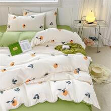 水果和葉子圖案被套套裝內芯 - 彩色 - 查看 11