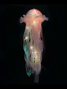 1 pieza Luz de la decoración de medusa diseño - Rosa - Ver 1