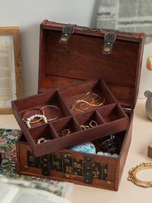 1入組復古首飾盒 - 墨綠色 - 查看 5