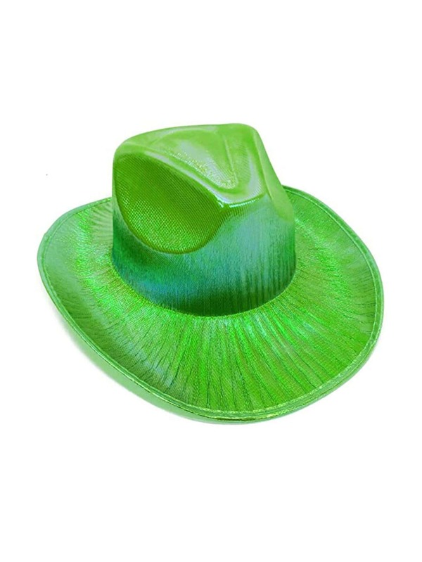 Holographic Wide Brim Cowboy Hat SHEIN USA