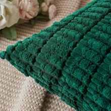 1pc Solid Cushion Cover Without Filler - Green - View 5