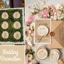 12pcs Wood Slices - Yellow - View 2