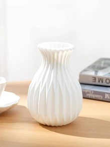 1 pieza Florero de plástico - Blanco - Ver 1