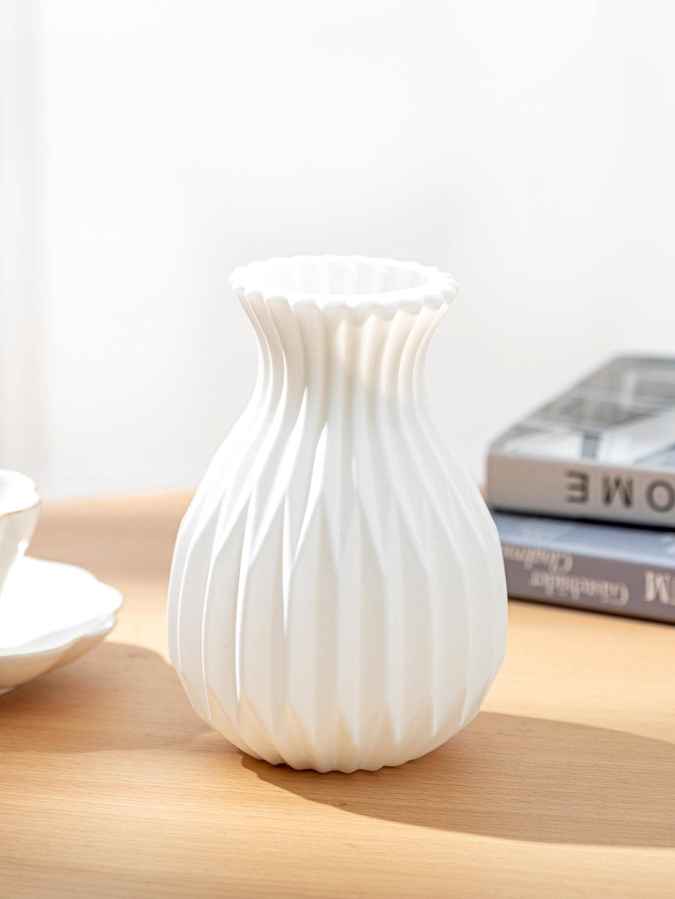 1 pieza Florero de plástico - Blanco - Ver 1