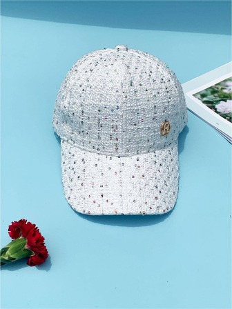 Rhinestone Letter Decor Baseball Cap