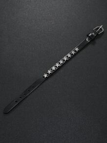 1 Vòng tay trang trí ngôi sao cổ điển dành cho nam giới để làm quà tặng trang trí hàng ngày để có vẻ ngoài sành điệu - màu đen - Xem 3